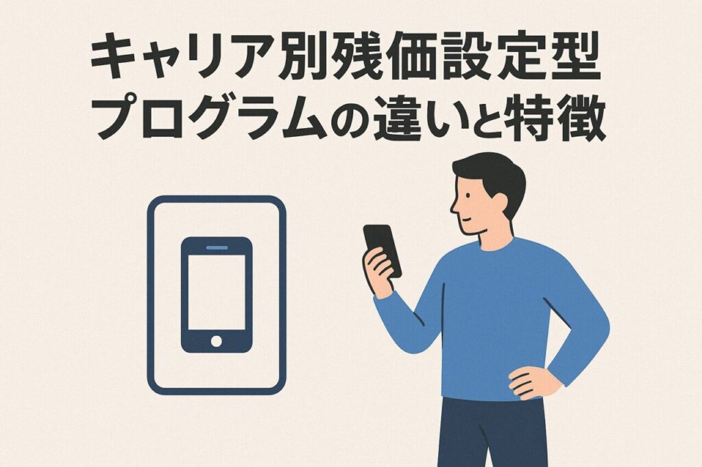 残価設定型プログラムの違いと特徴イメージ